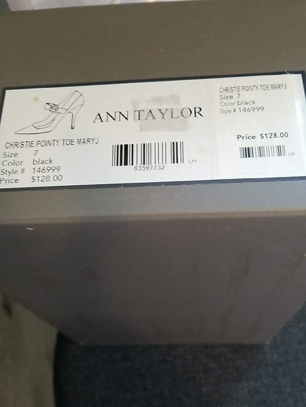 Ann Taylor Christie pointy toe Mary Jane Heels size 7 patent leather NWT - Picture 5 of 5